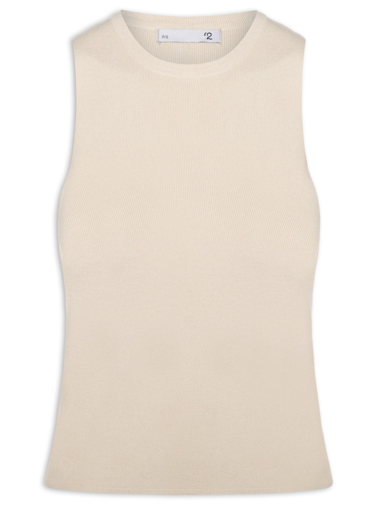 Blusa Feminina Gola Redonda Em Tricot Bege '2Essential