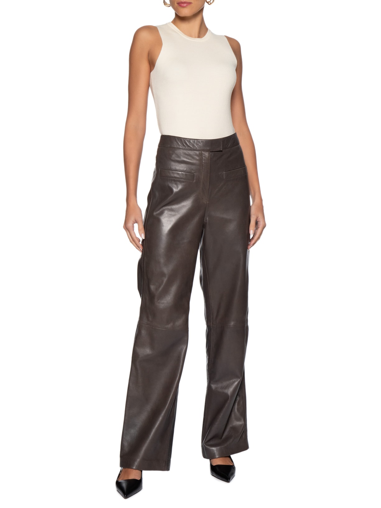 Blusa Feminina Gola Redonda Em Tricot Off White '2Essential