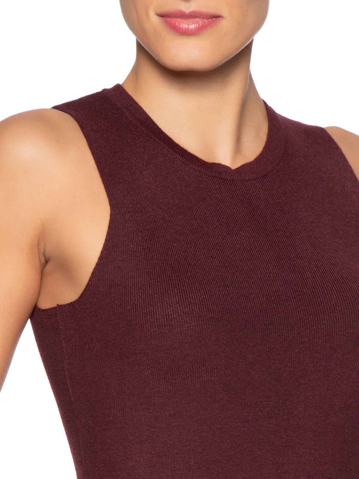 Blusa Feminina Gola Redonda Em Tricot Vermelho '2Essential