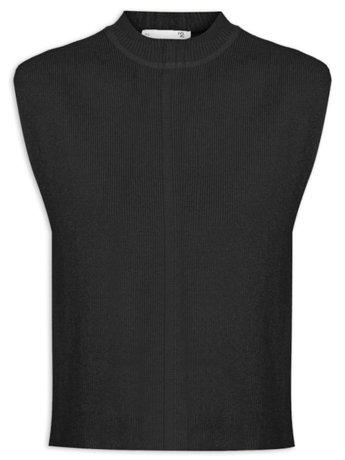 Blusa Feminina Gola Redonda - Preto