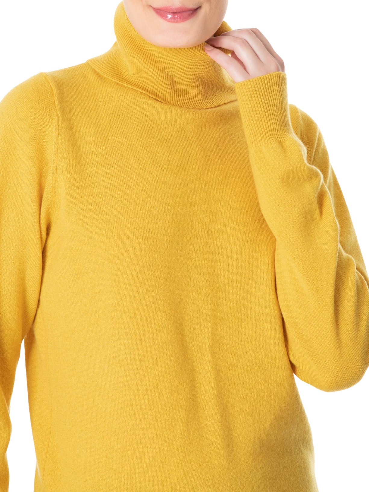 Blusa Feminina Gola Rolê Cashmere Amarelo '2Essential