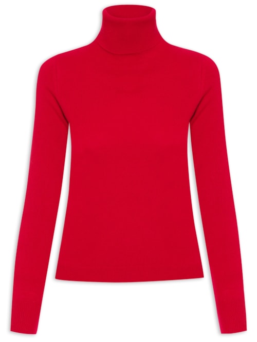 Blusa Feminina Gola Rolê Cashmere - Vermelho