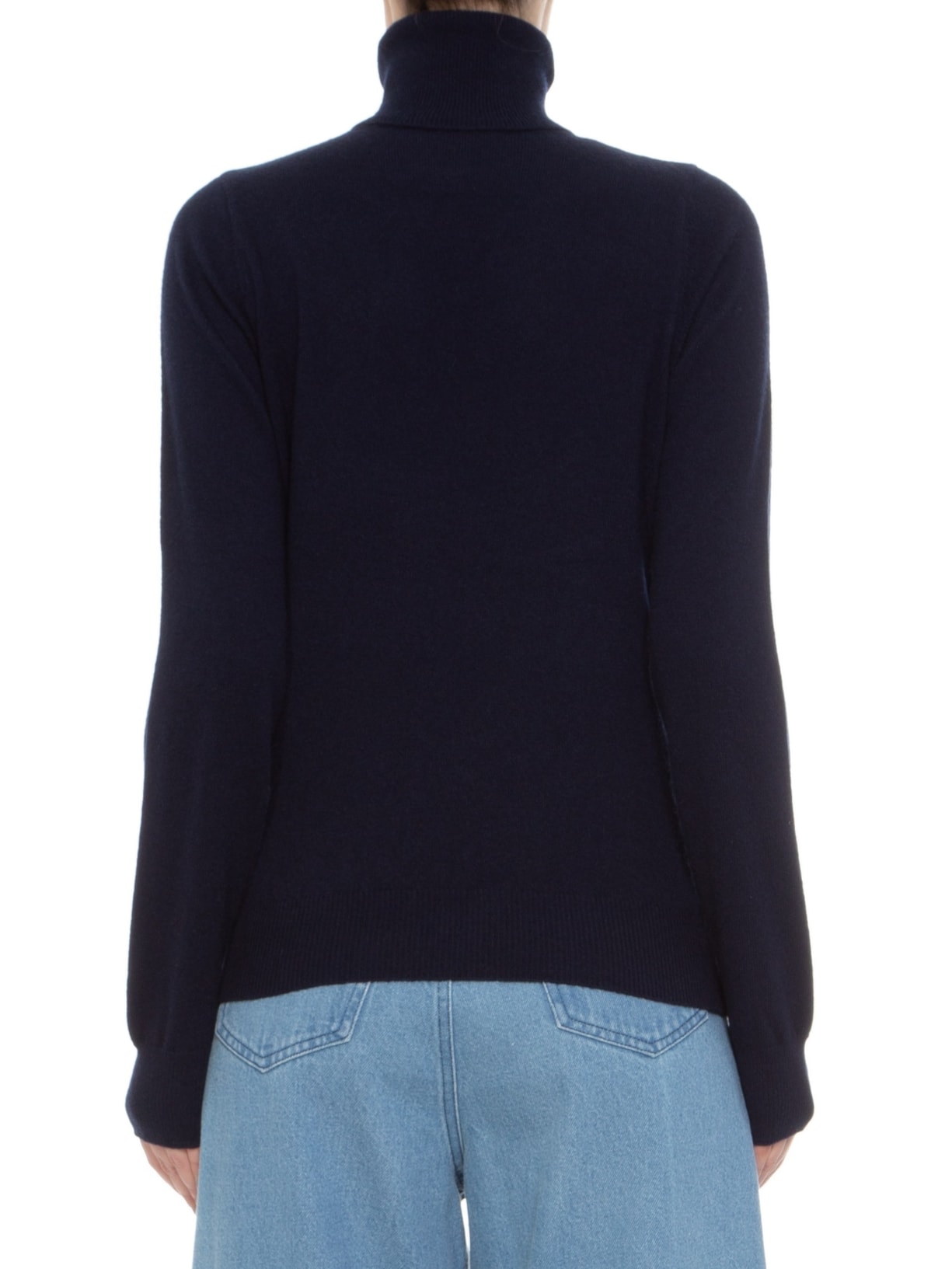 Blusa Feminina Gola Rolê Puro Cashmere Azul '2Essential