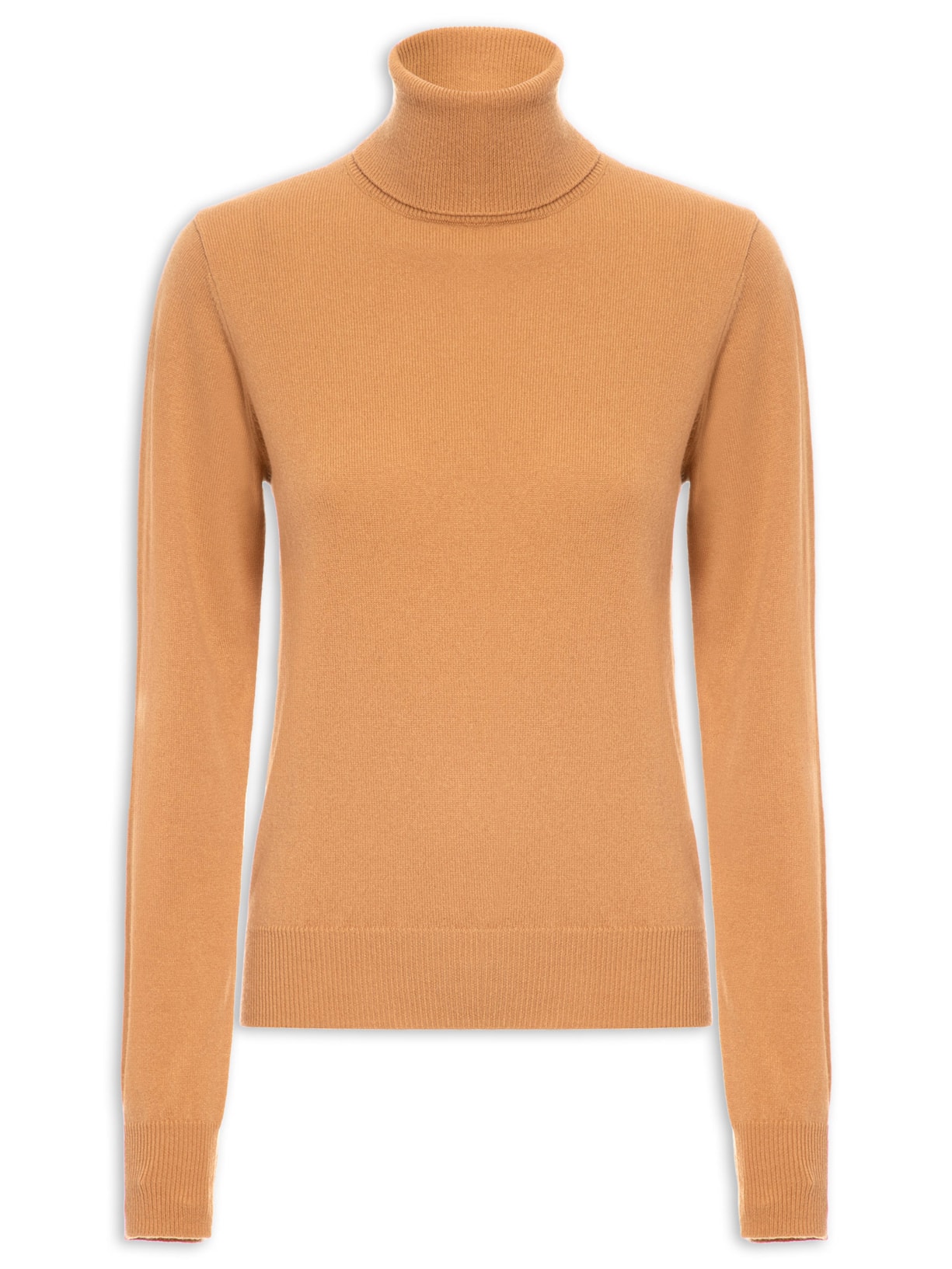 Blusa Feminina Gola Rolê Puro Cashmere Laranja '2Essential