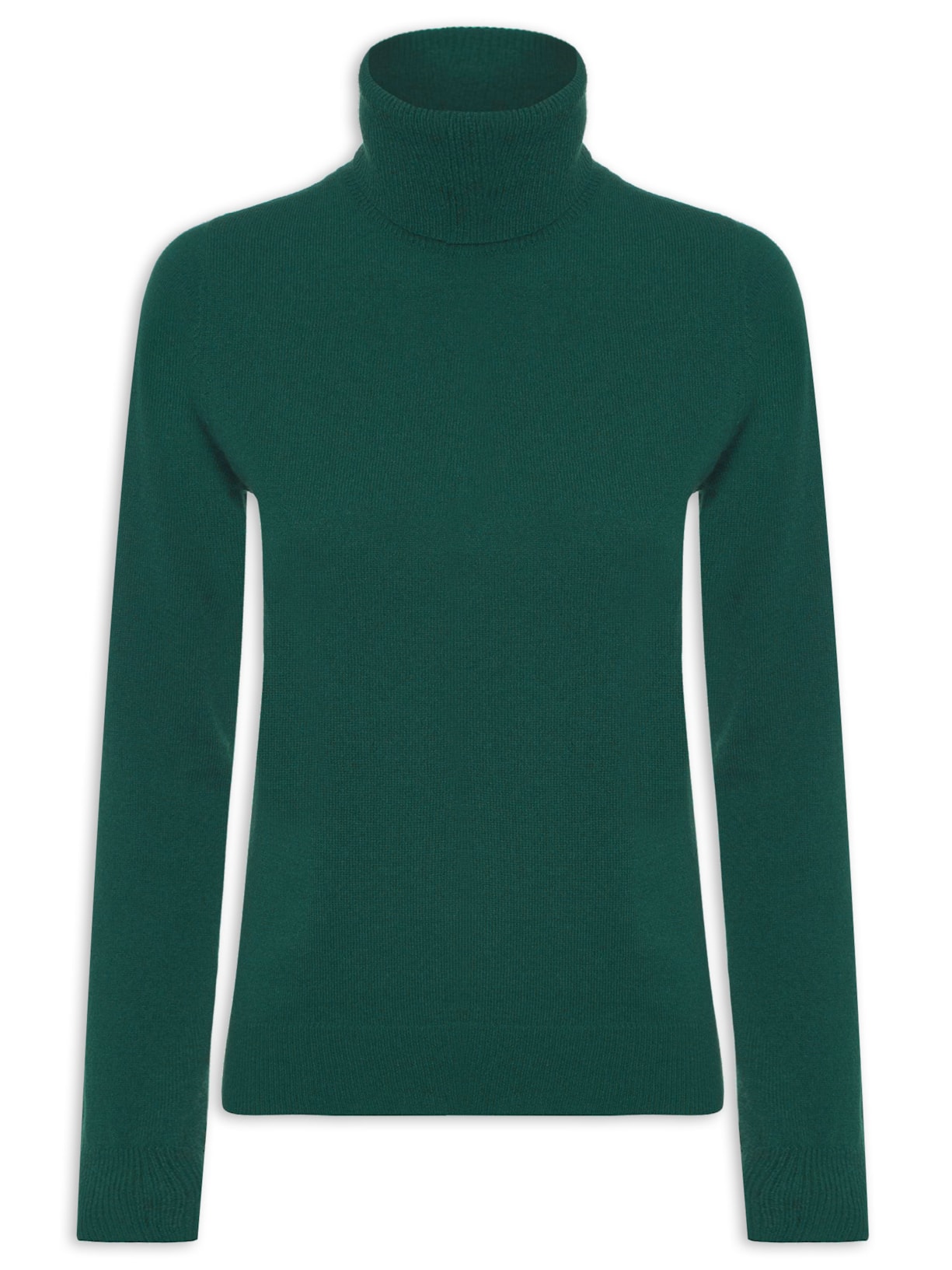 Blusa Feminina Gola Rolê Puro Cashmere Verde '2Essential