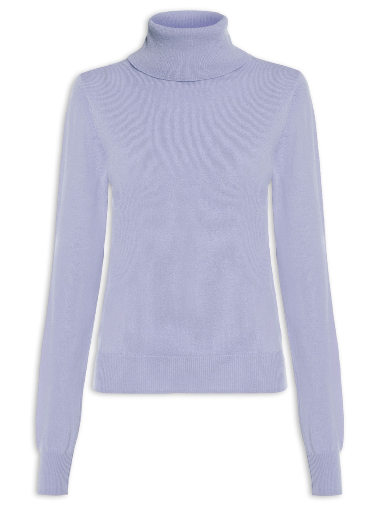 Blusa Feminina Gola Rulê Puro Cashmere Roxo '2Essential
