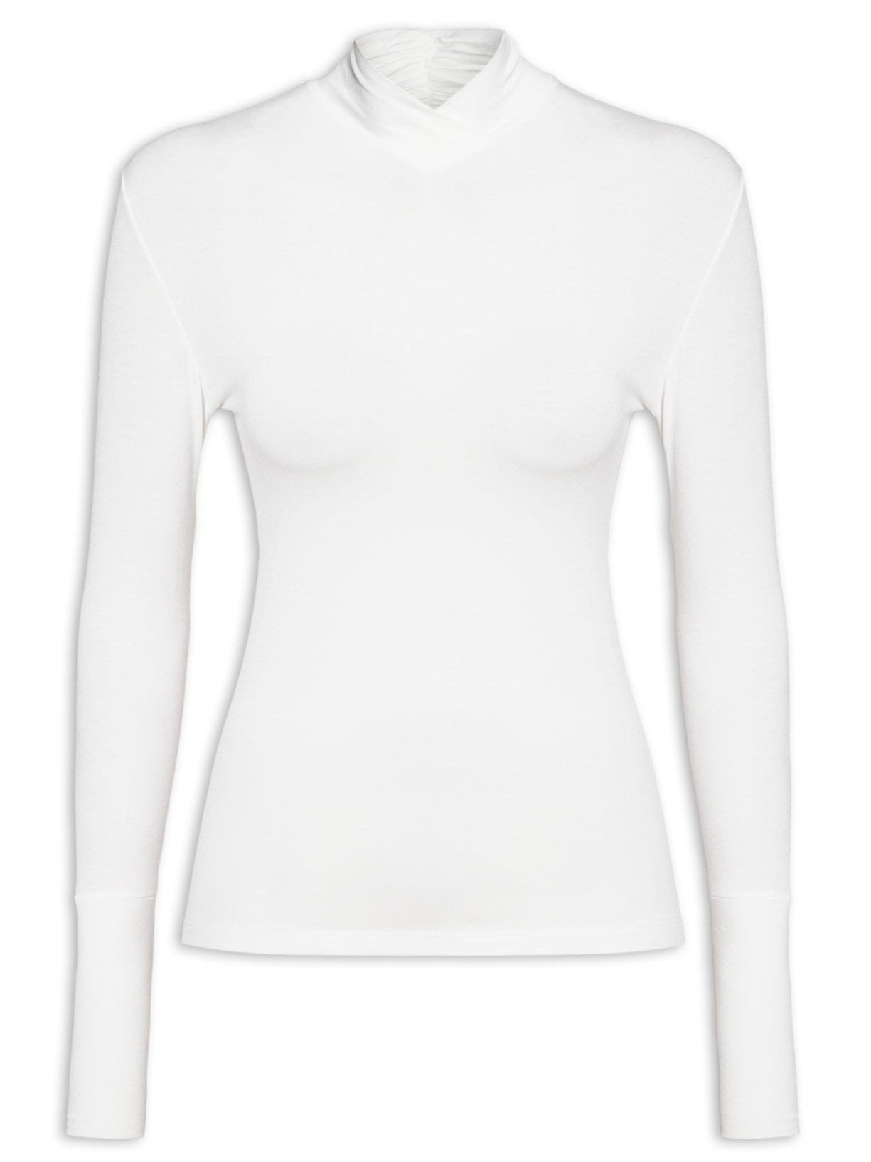 Blusa Feminina Gola Transpasse - Off White