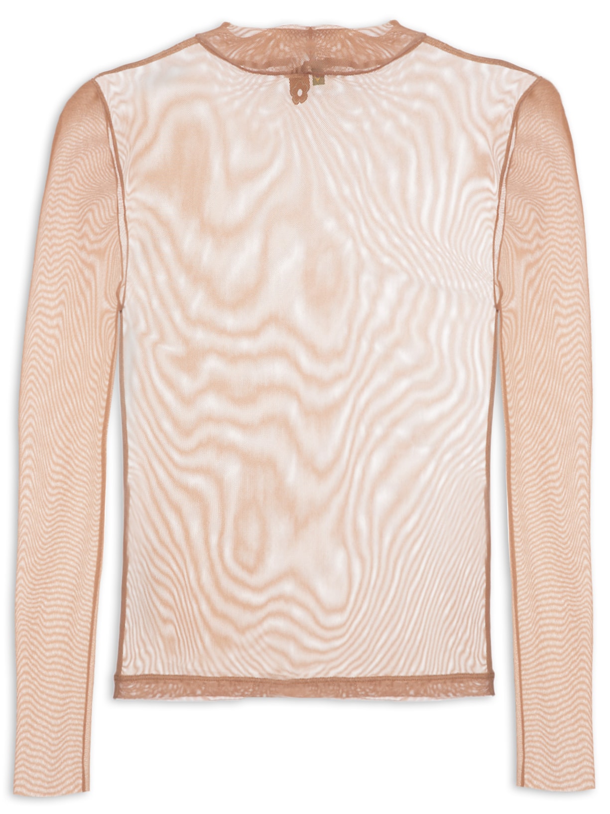 Blusa Feminina Gola Tule - Bege