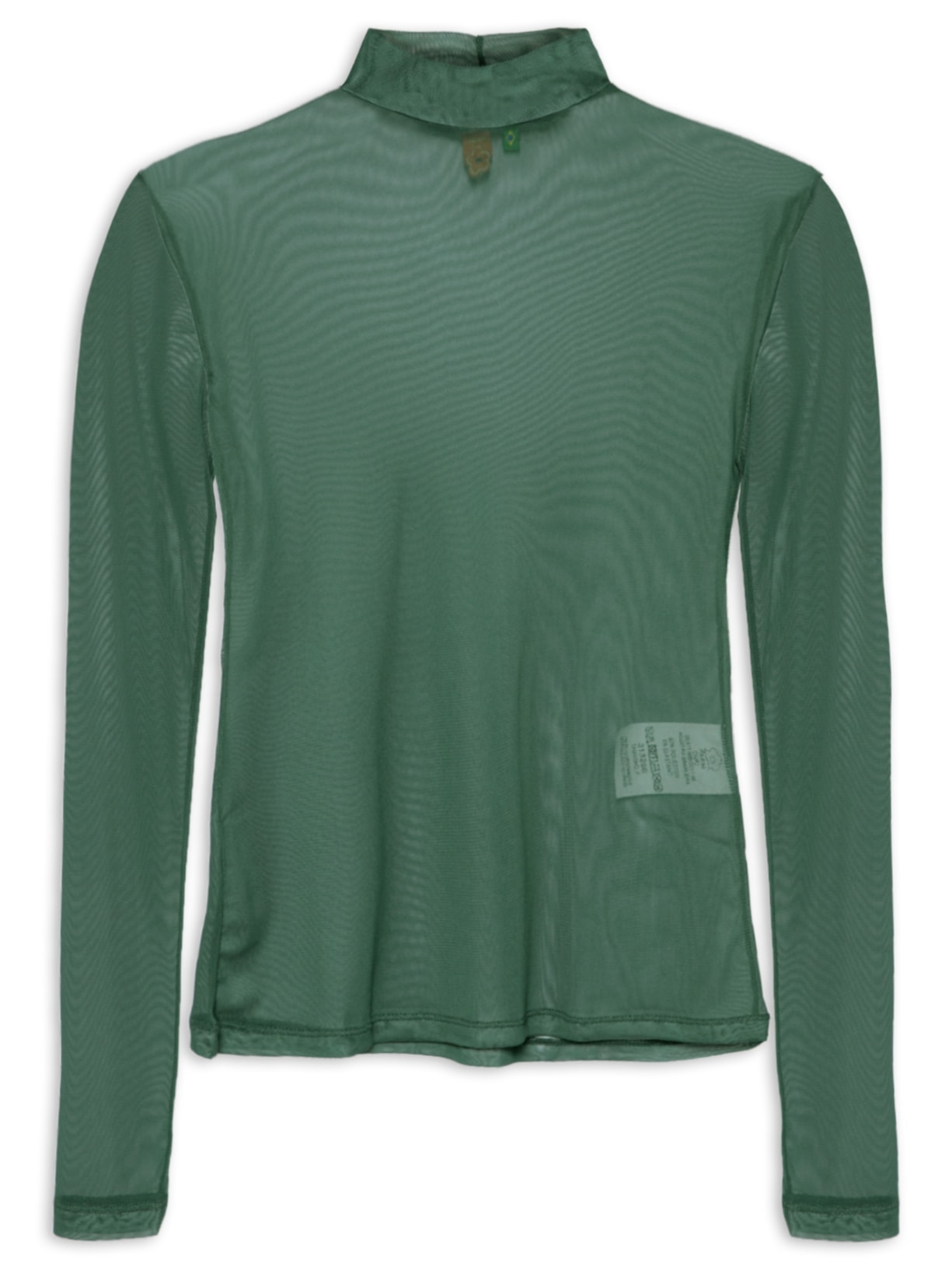 Blusa Feminina Gola Tule - Verde