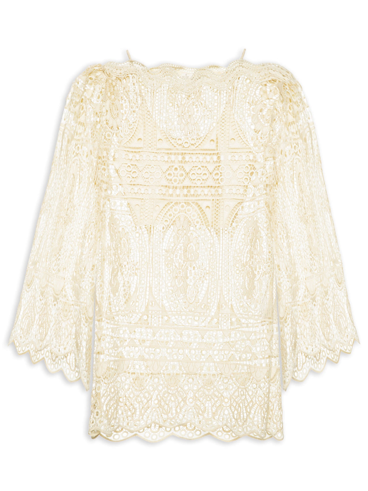 Blusa Feminina Guipure Astra Kaila – Amarelo Nk