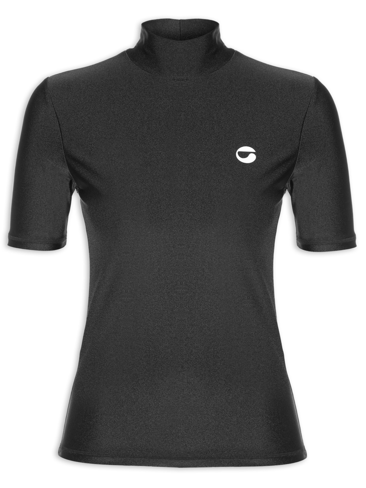 Blusa Feminina High Neck Fitted Top Preto Coperni