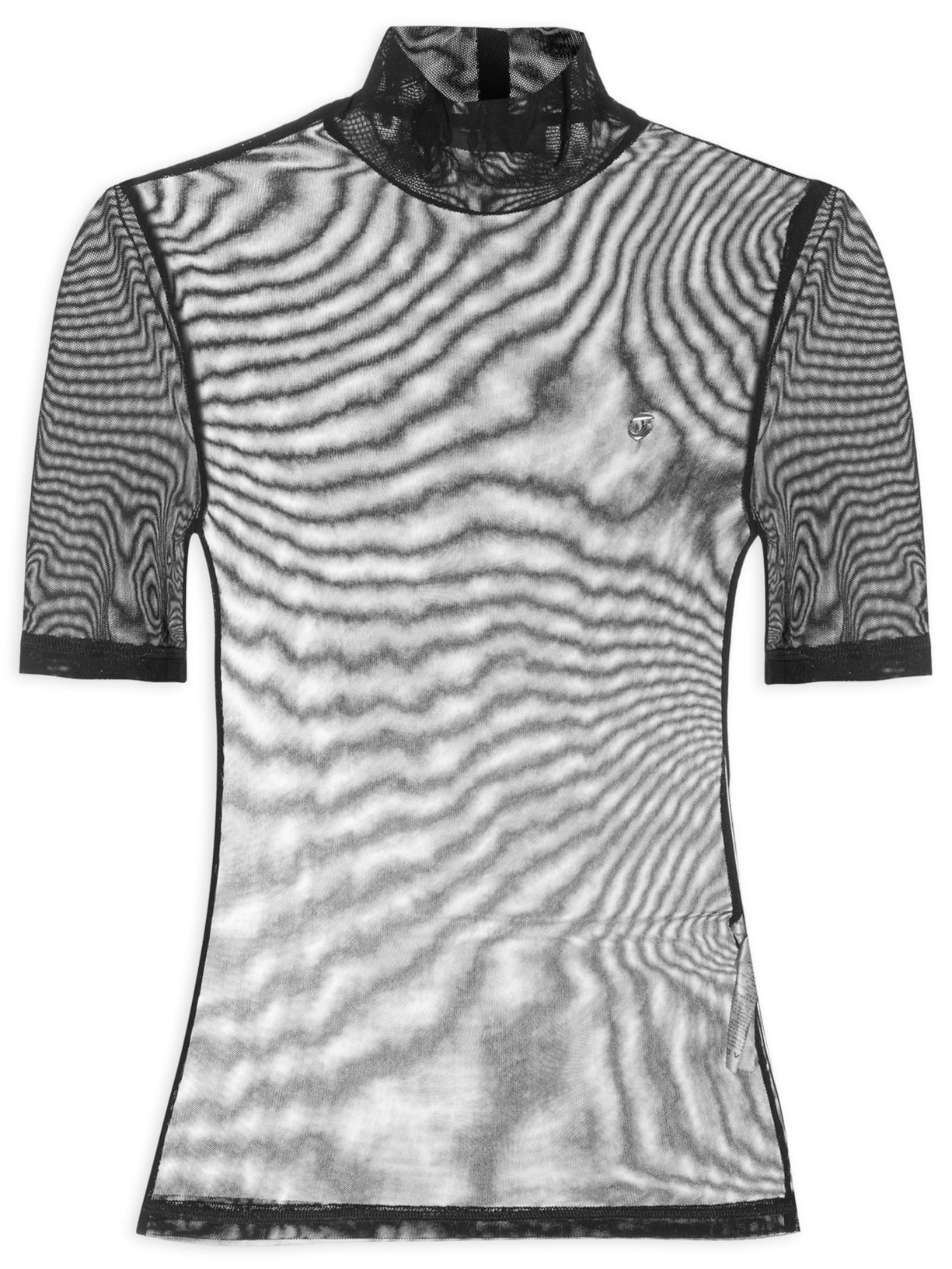 Blusa Feminina High Neck Fitted Top - Preto