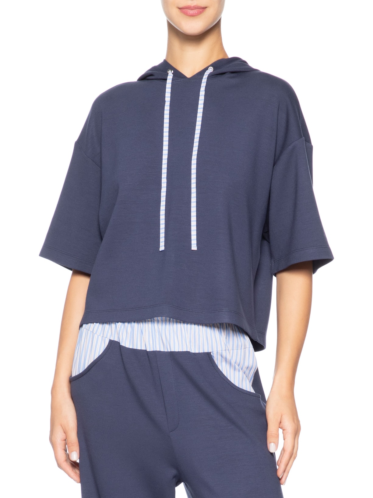 Blusa Feminina Hillary Azul Le Lis