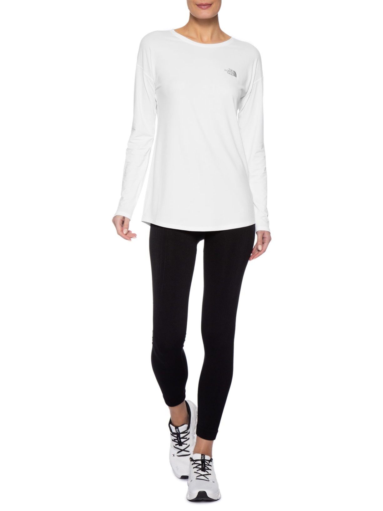 Blusa Feminina Hyper Tee L/S Crew Branco The North Face
