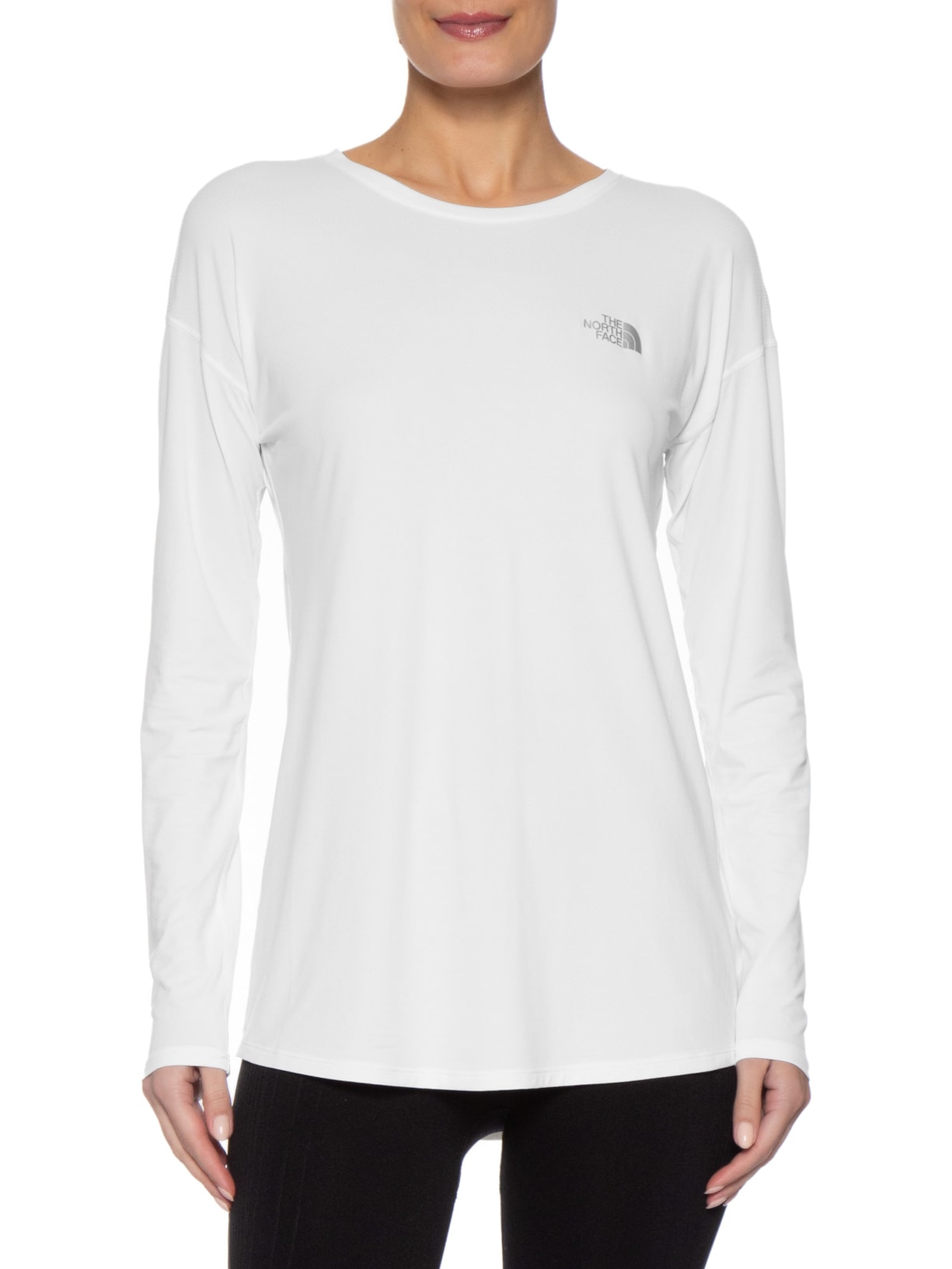 Blusa Feminina Hyper Tee L/S Crew Branco The North Face