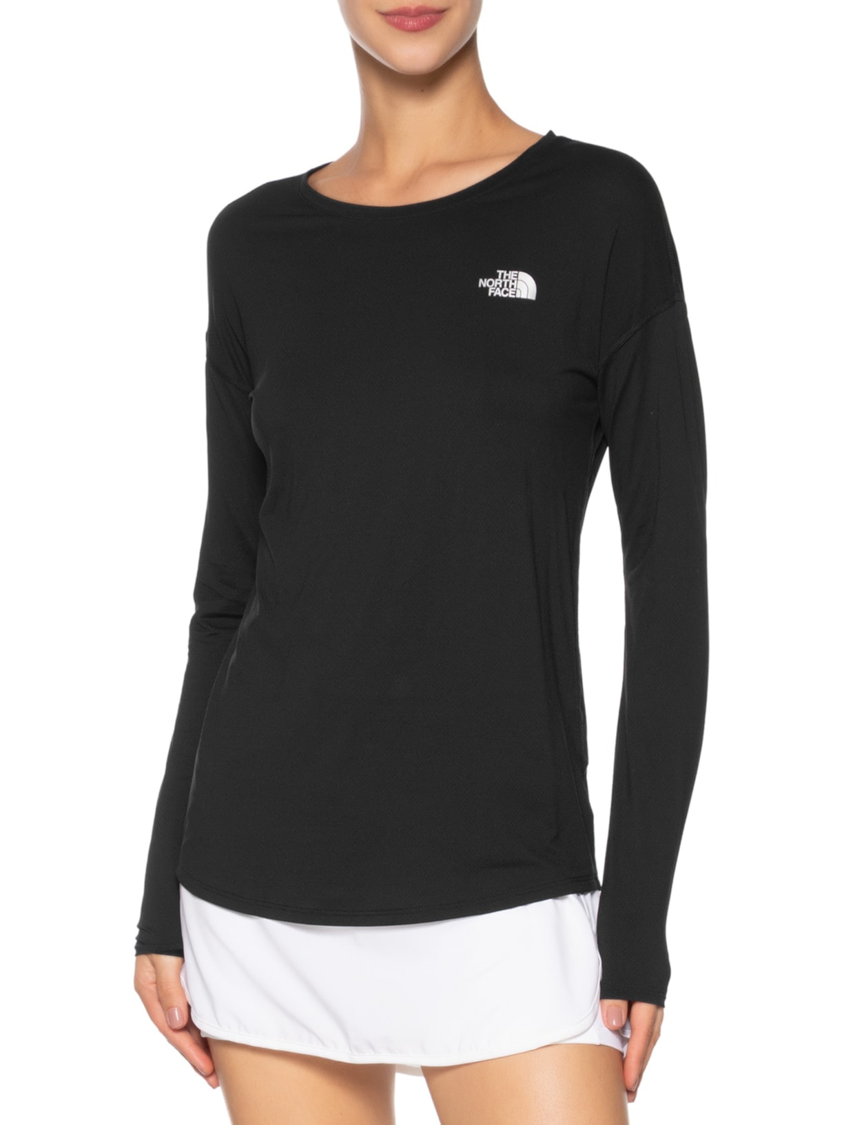 Blusa Feminina Hyper Tee L/S Crew Preto The North Face