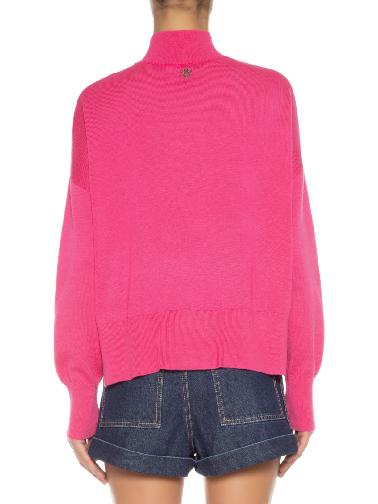 Blusa Feminina Intarsia Heart Rosa Bo.bô