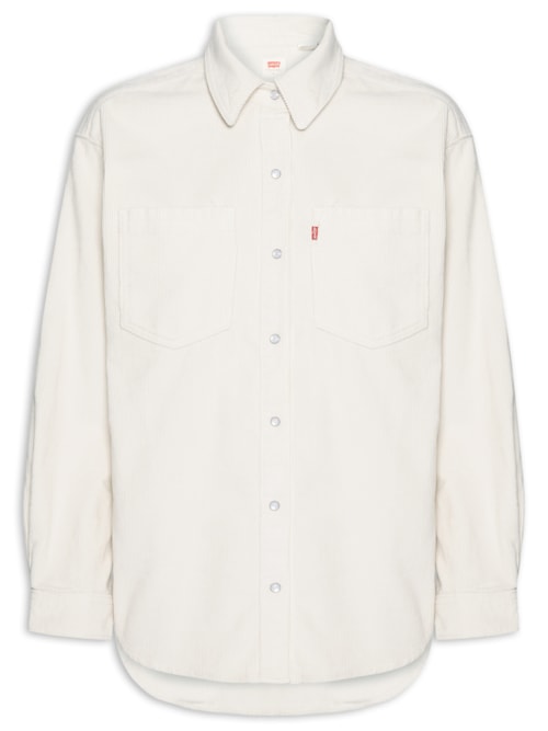 Blusa Feminina Iris Corduroy Overshirt - Bege