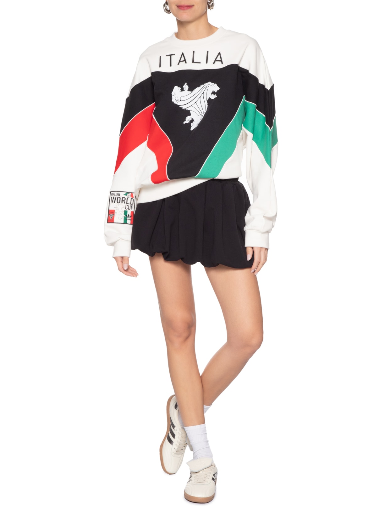 Blusa Feminina Italia Crew Branco Adidas Originals