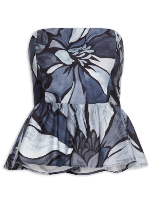 Blusa Feminina Jardim Amora - Preto