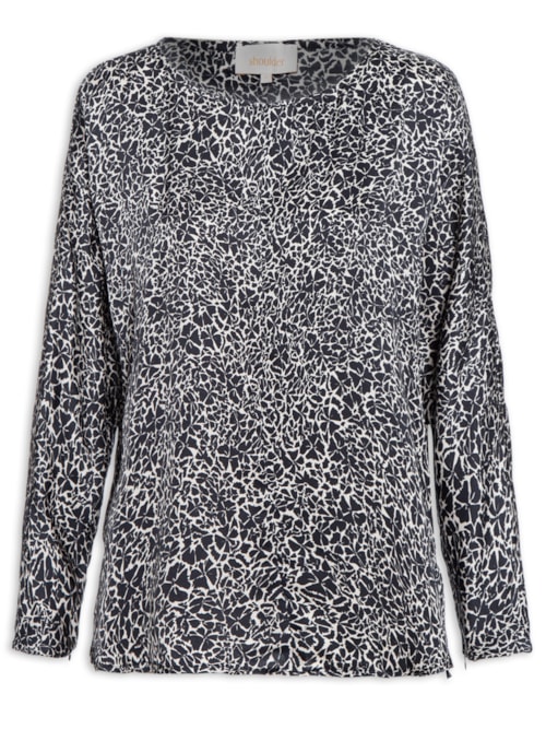 Blusa Feminina Jardim - Preto