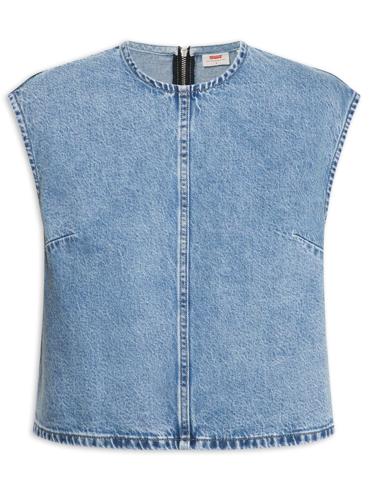 Blusa Feminina Jeans Denim Tee Azul Levi's