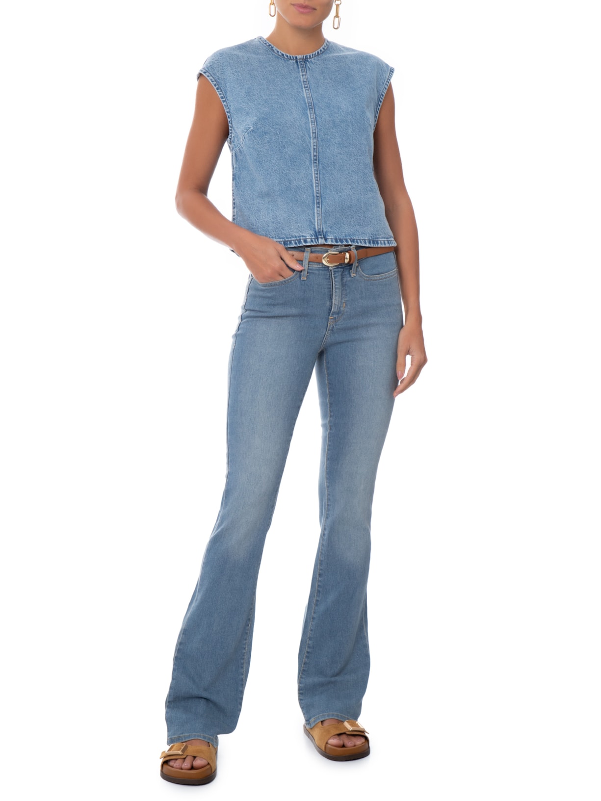 Blusa Feminina Jeans Denim Tee – Azul Levi's