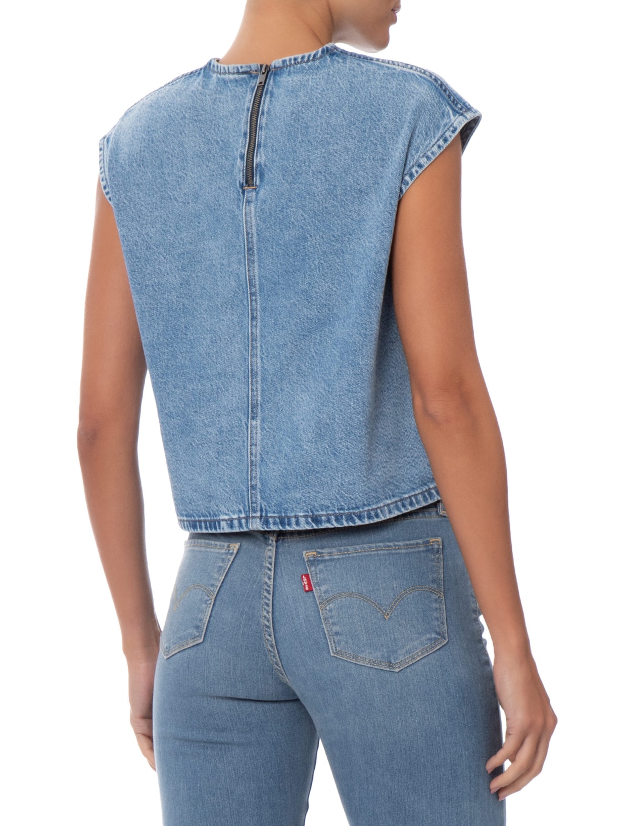 Blusa Feminina Jeans Denim Tee – Azul Levi's