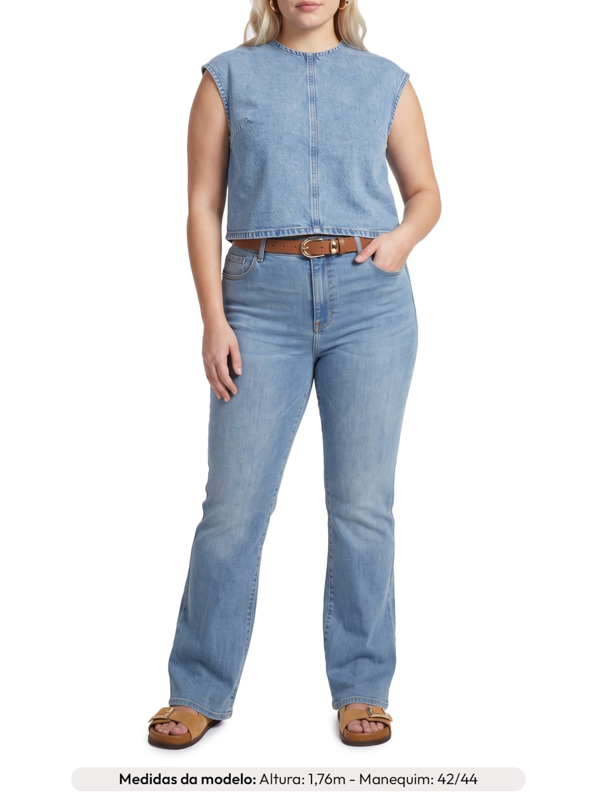 Blusa Feminina Jeans Denim Tee – Azul Levi's
