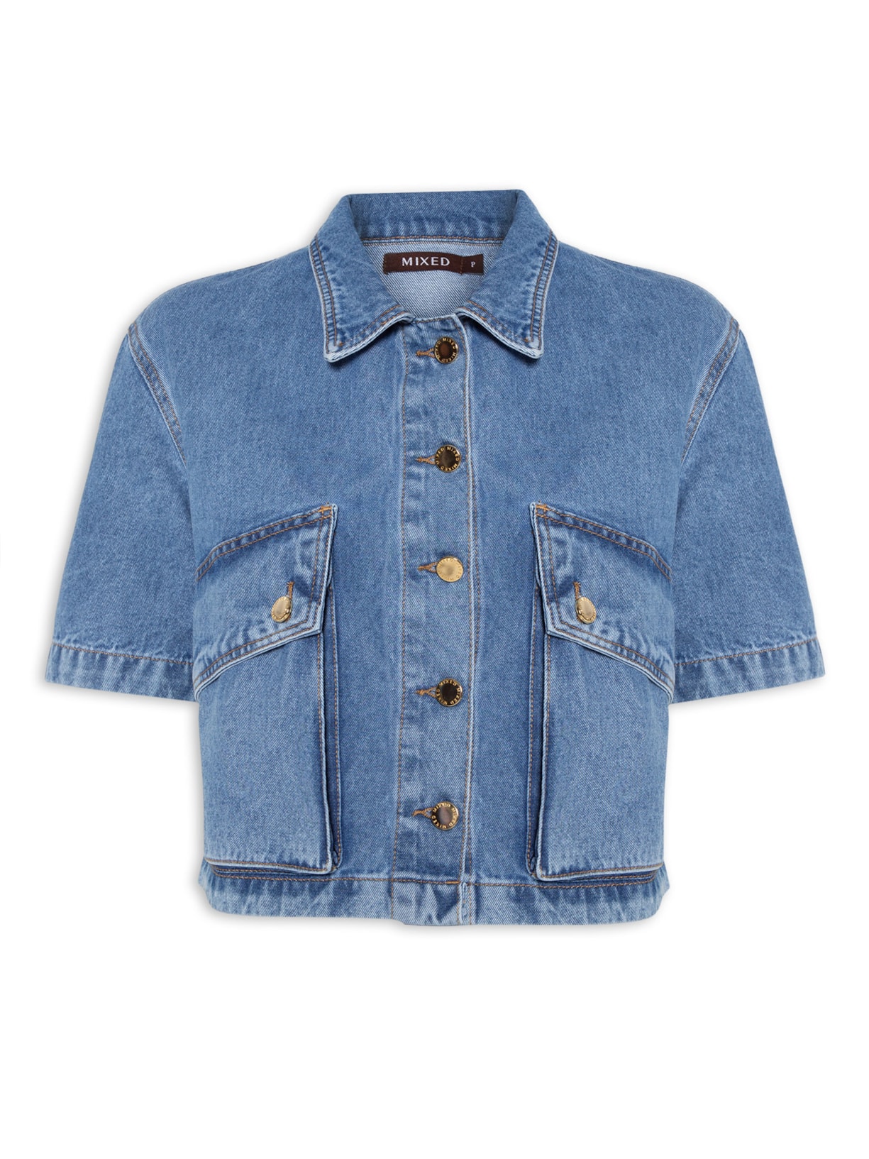 Blusa Feminina Jeans Oceano - Azul