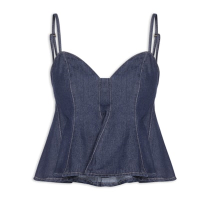 Blusa Feminina Jeans Original - Azul