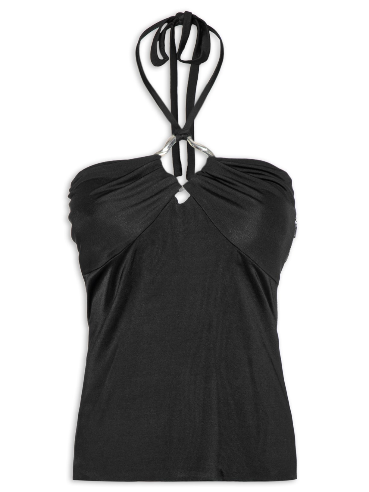 Blusa Feminina Jersey Buckle Beth - Preto