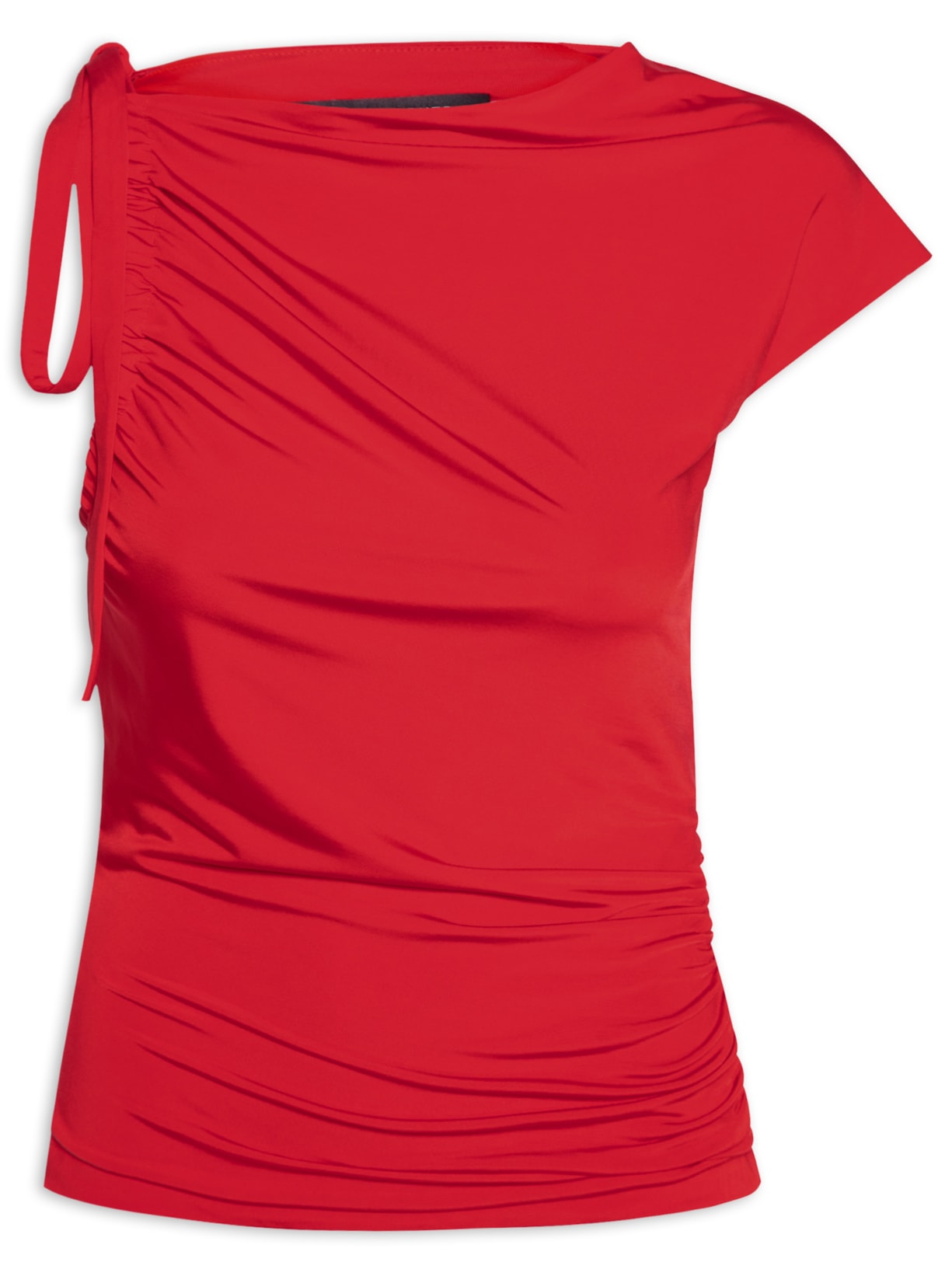 Blusa Feminina Jersey Cava Colissê Vermelho Andrea Marques