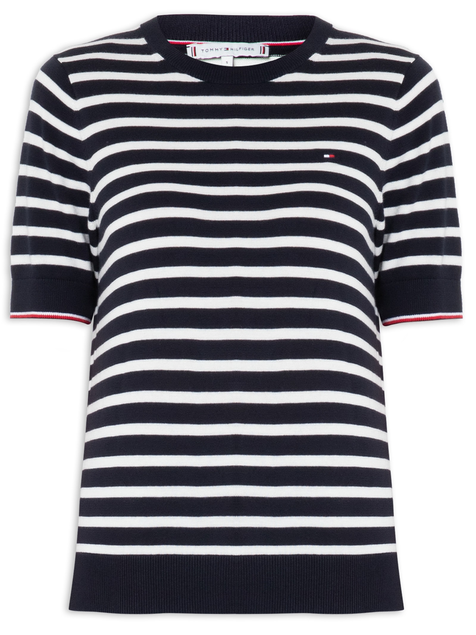 Blusa Feminina Jersey Stitch Sweater - Tommy Hilfiger - Azul