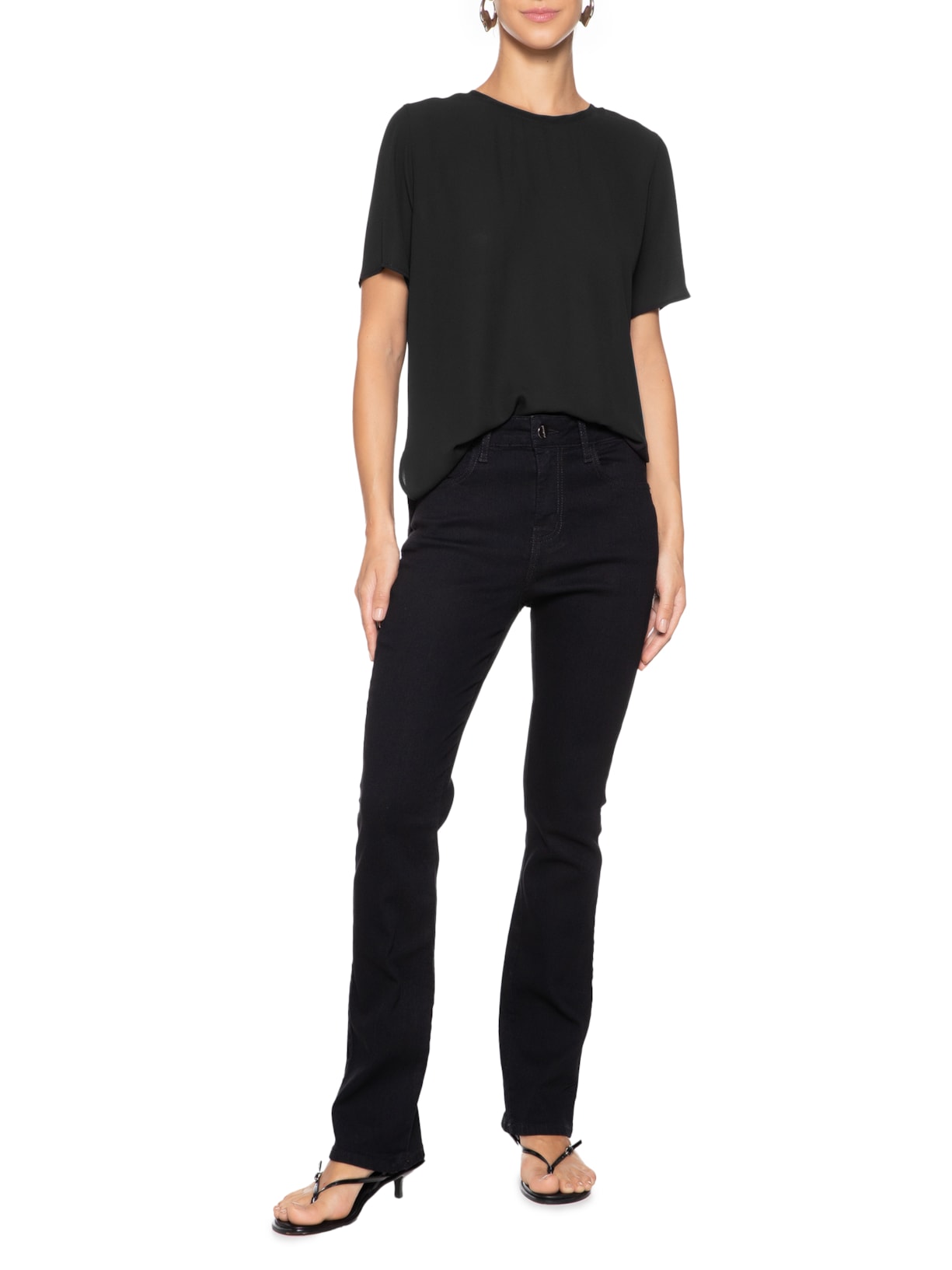 Blusa Feminina Jo I Preto Le Lis