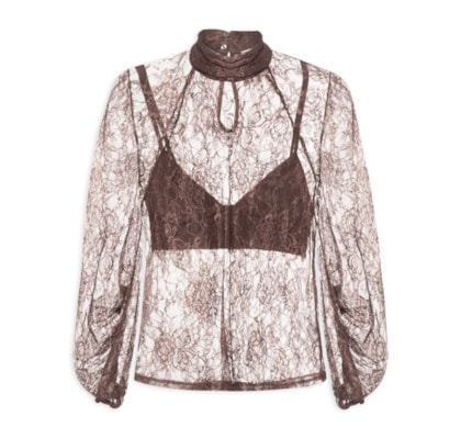 Blusa Feminina Jolie - Marrom