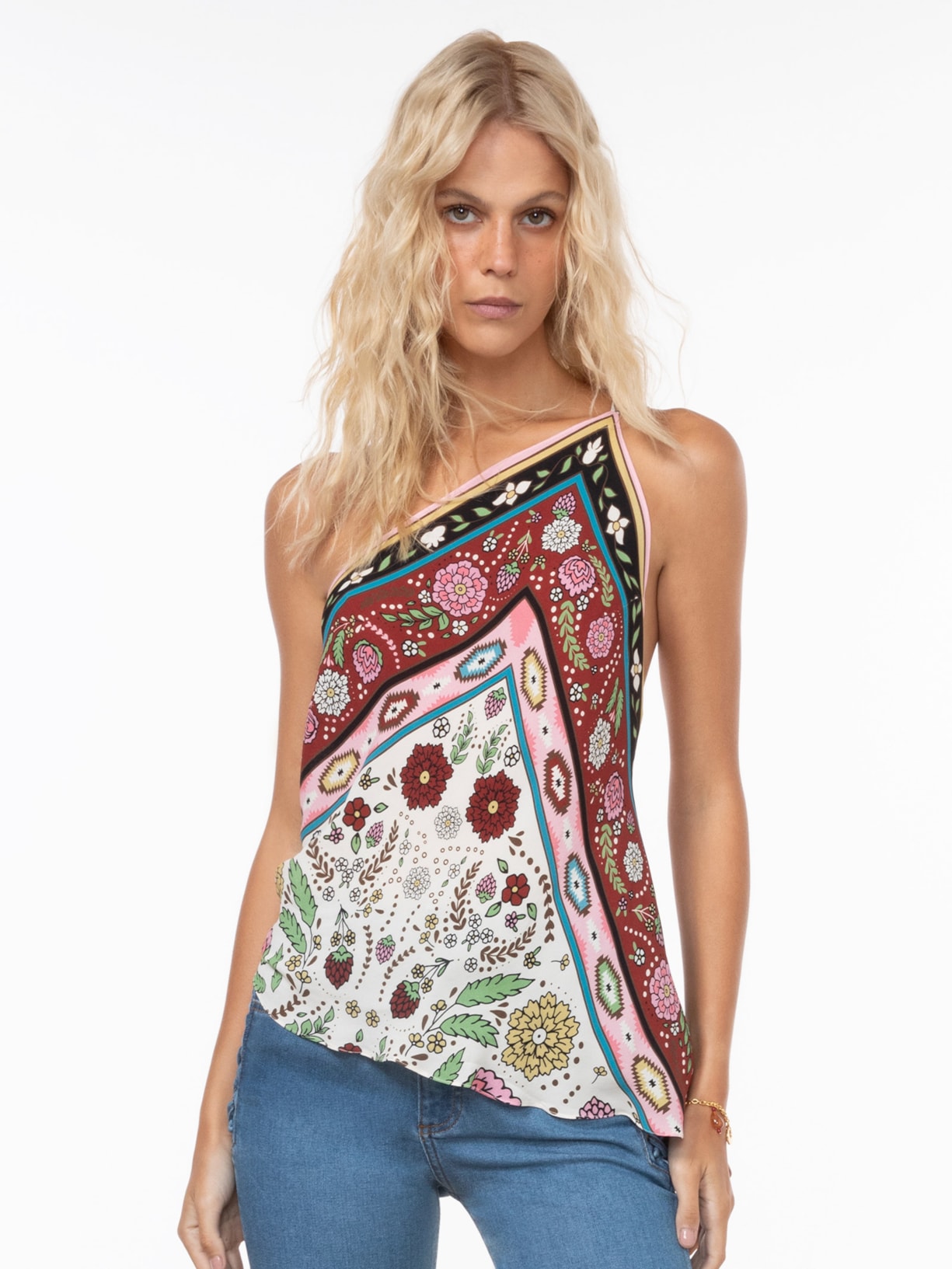 Blusa Feminina Jordana Rosa Triya
