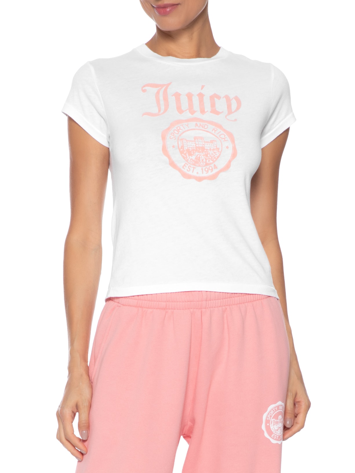Blusa Feminina Juicy Emblem Essentials Branco Sporty & Rich + Juicy Couture