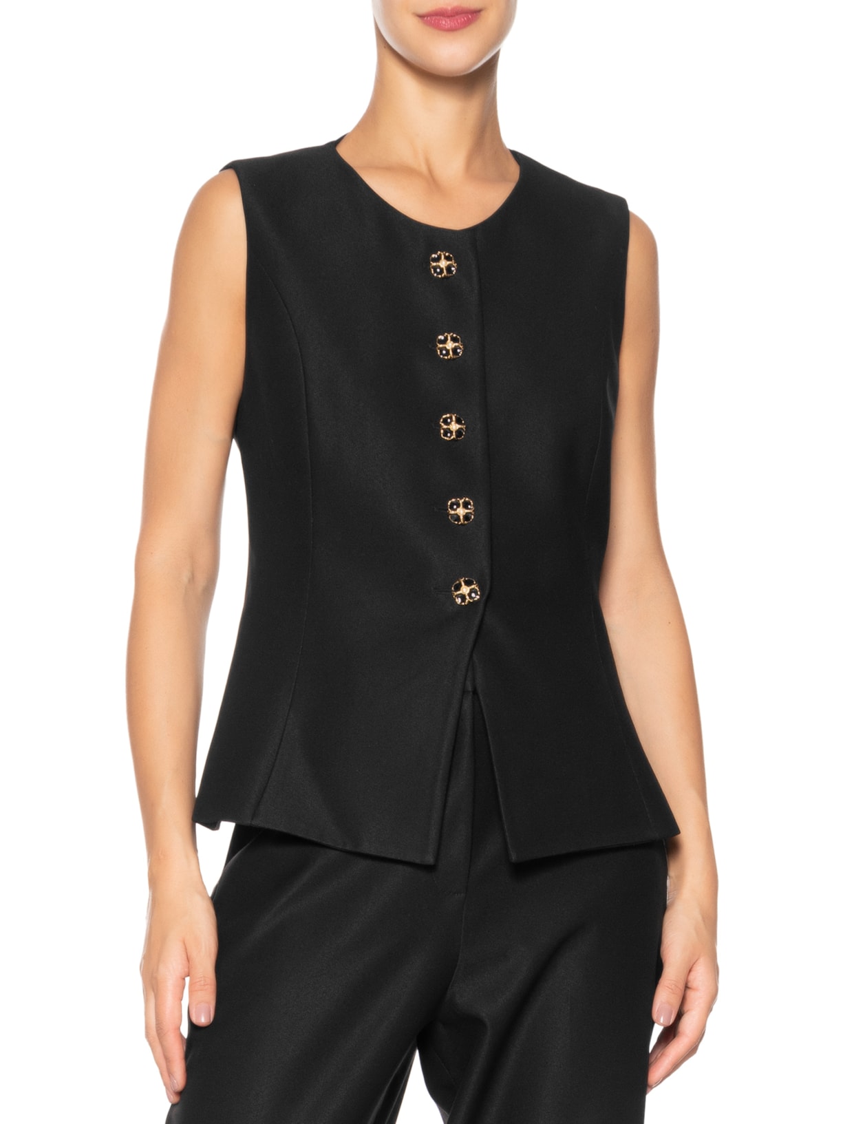 Blusa Feminina Kari Preto Carol Bassi + Maria Rudge