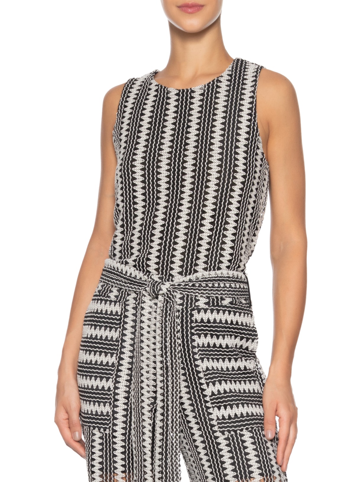 Blusa Feminina Karin Bicolor Preto Le Lis