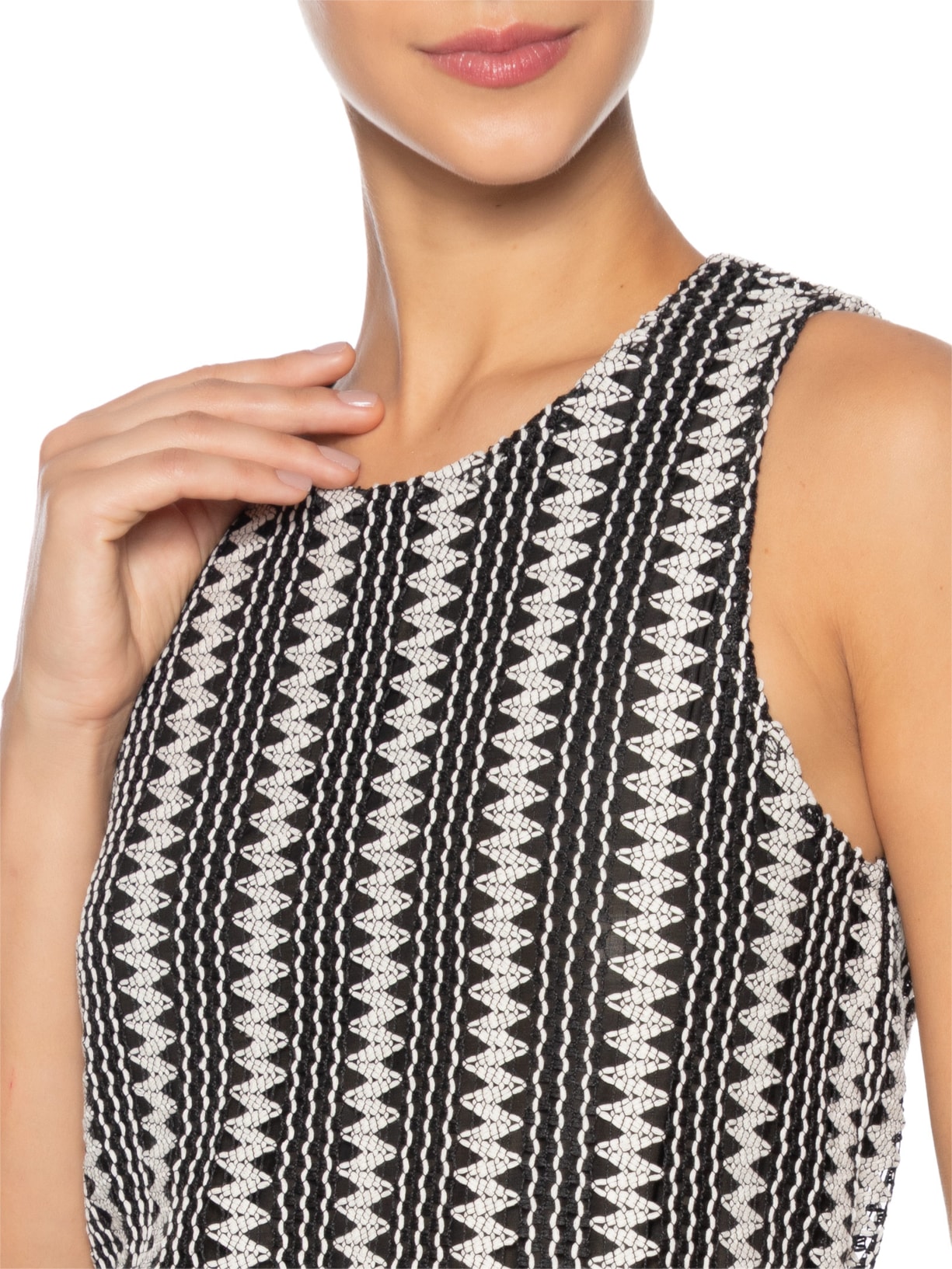 Blusa Feminina Karin Bicolor Preto Le Lis