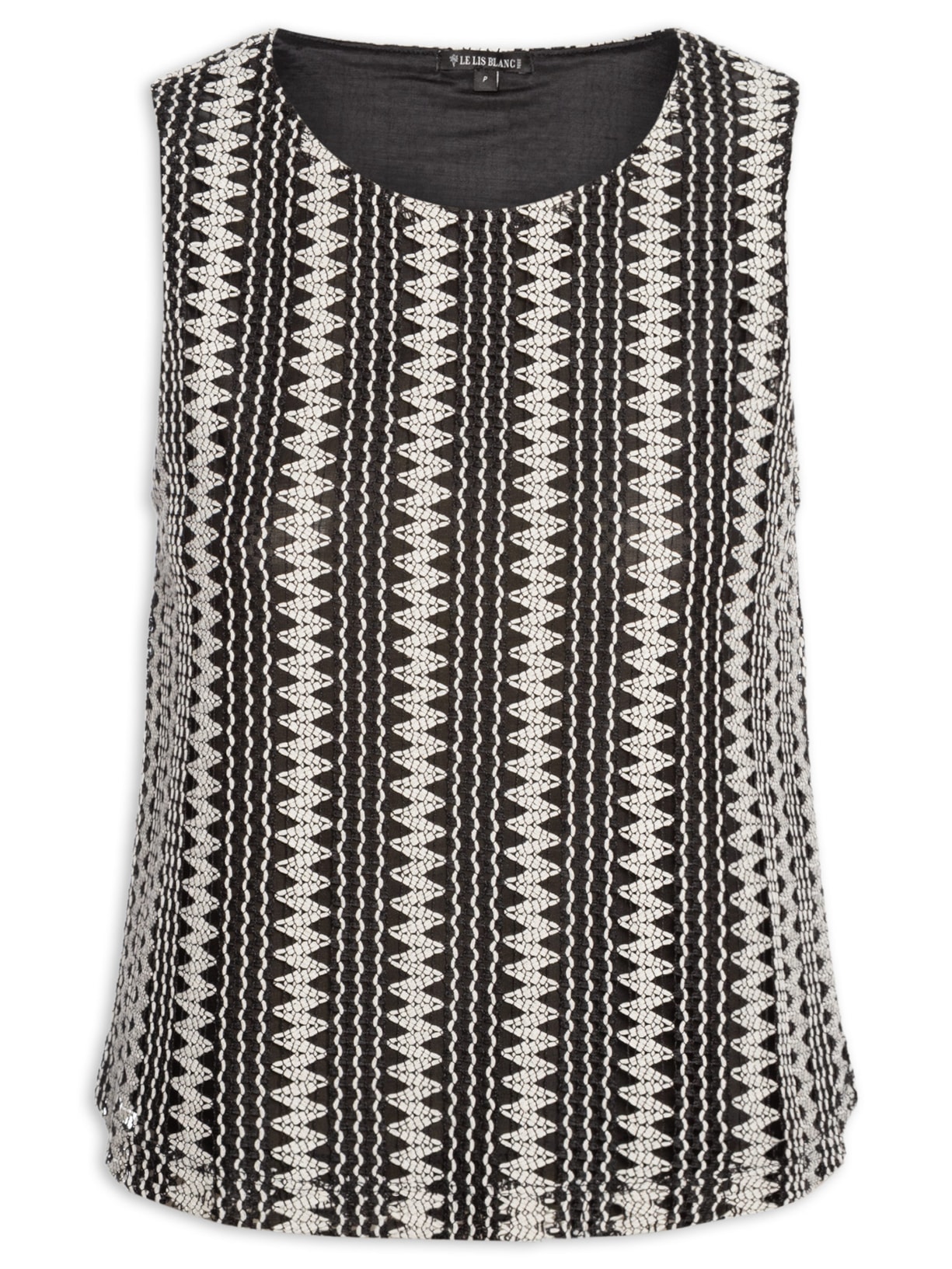 Blusa Feminina Karin Bicolor - Preto