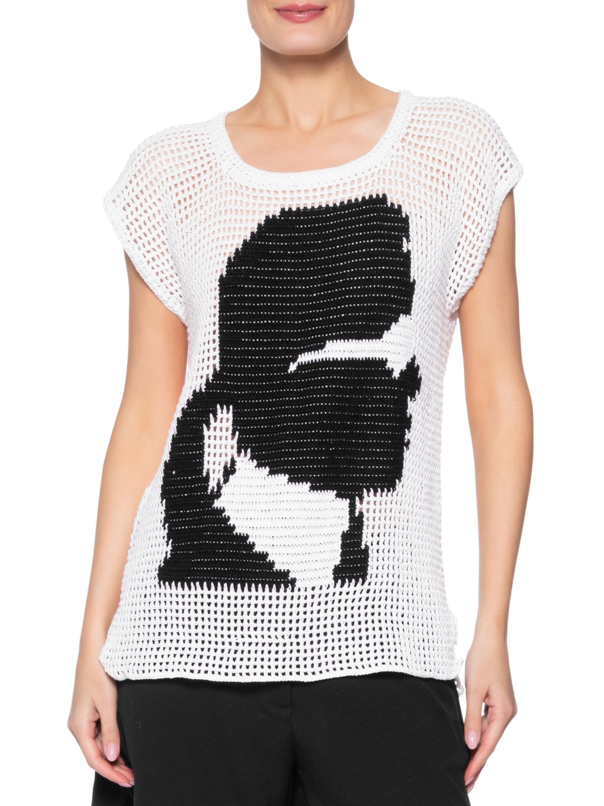 Blusa Feminina Karl Branco Vem Meu Bem