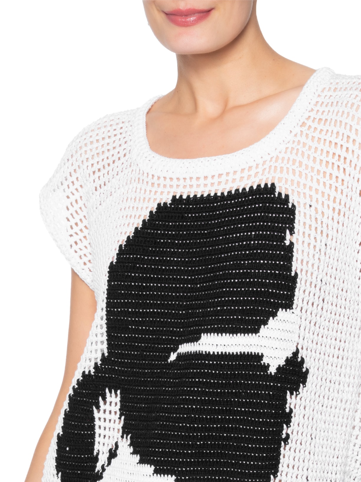 Blusa Feminina Karl Branco Vem Meu Bem