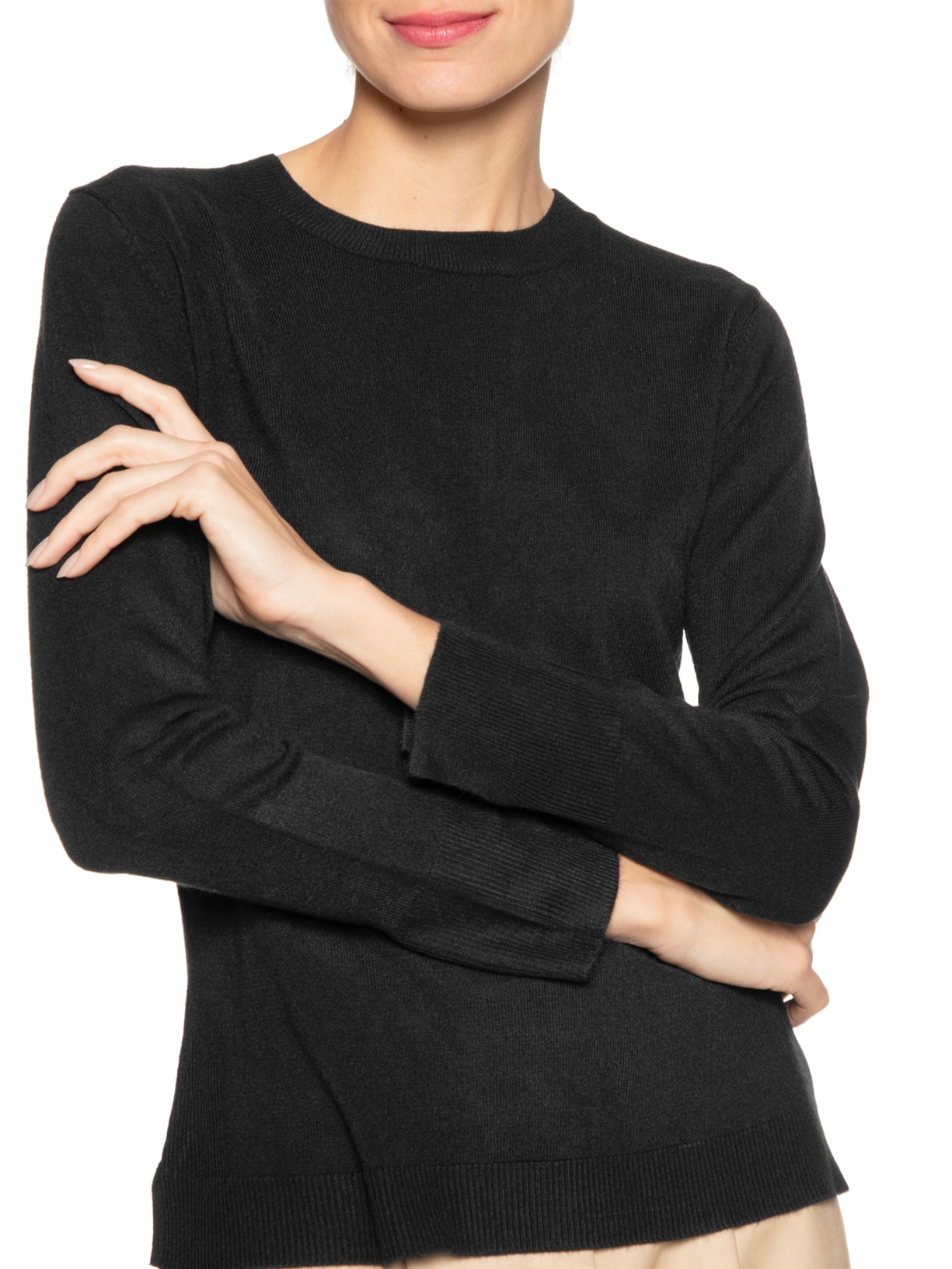 Blusa Feminina Karla V Preto Le Lis