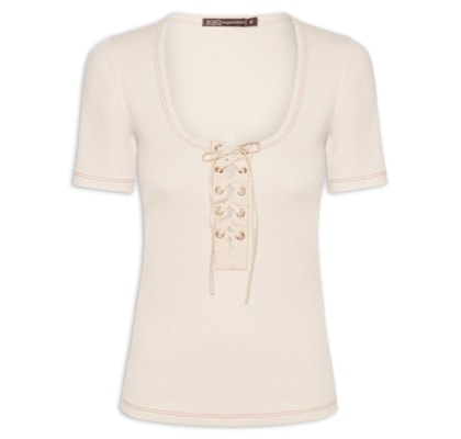 Blusa Feminina Laces Sand - Bege