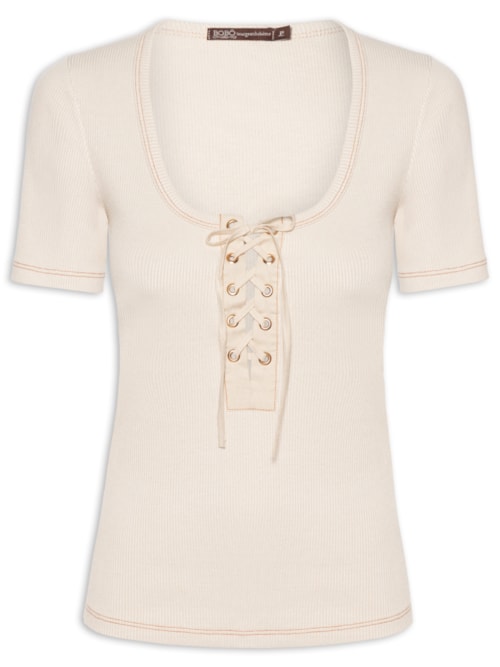 Blusa Feminina Laces Sand - Bege