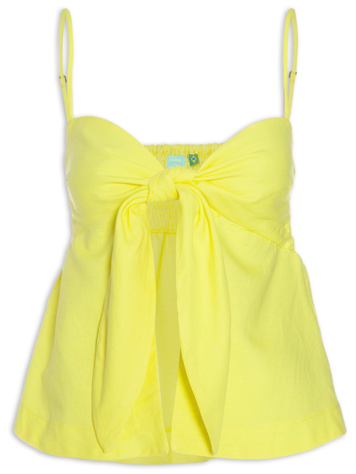 Blusa Feminina Laço Frente - Amarelo