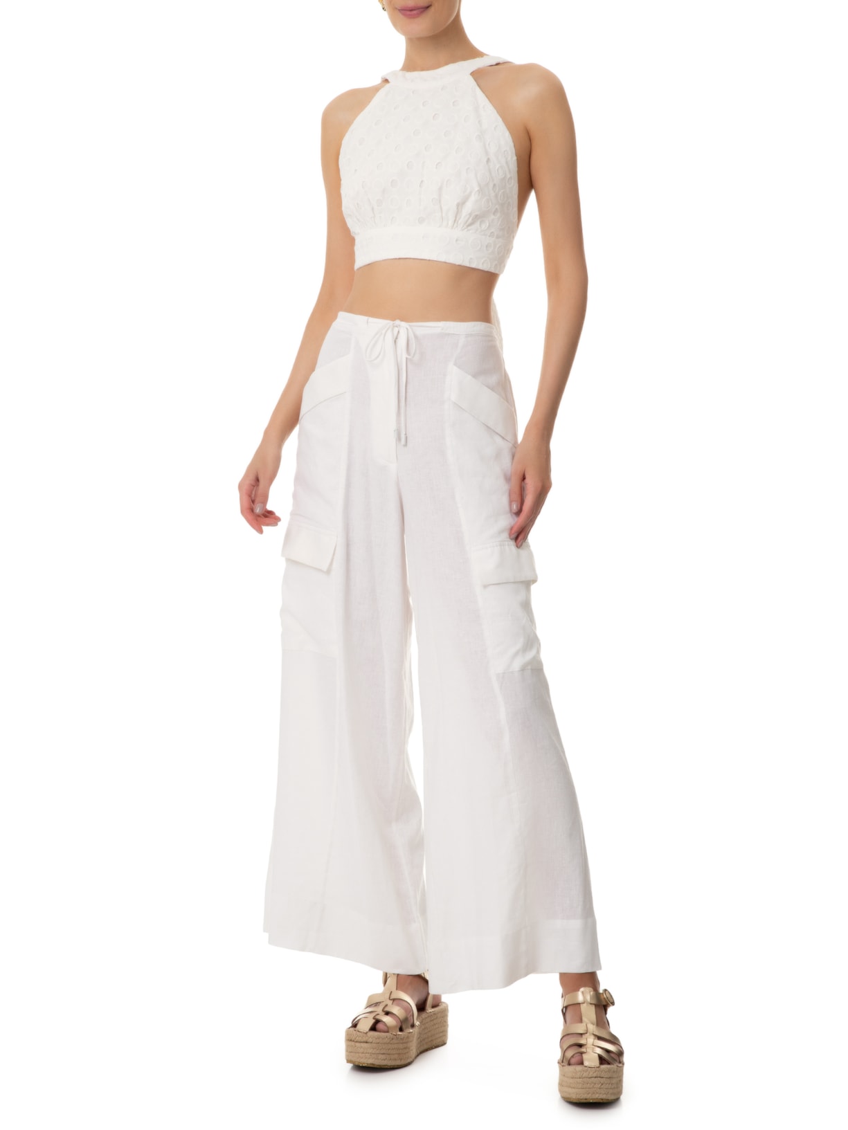 Blusa Feminina Laise Frente única Branco Dress To