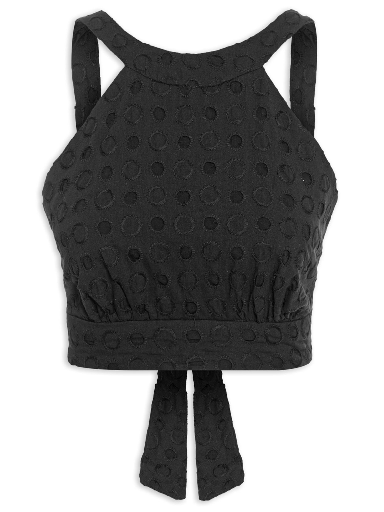 Blusa Feminina Laise Frente única - Preto